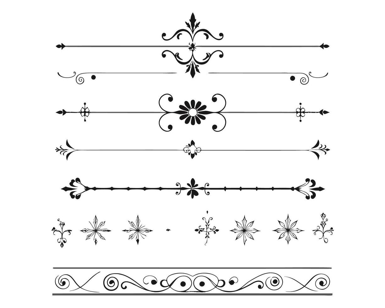 a set of decorative elements for a design vector