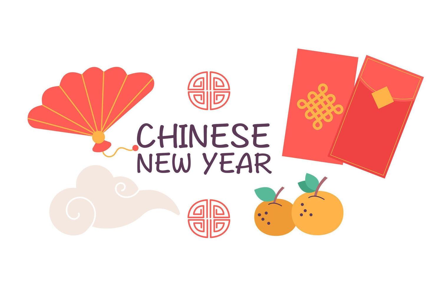 Chinese new year celebration festive background vector
