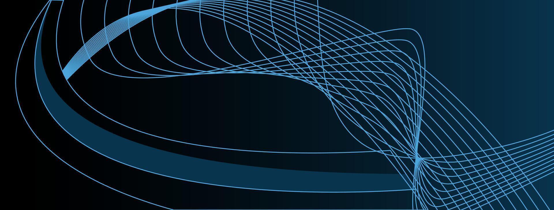 Blue curve wave Background. Blue Background illustration. vector