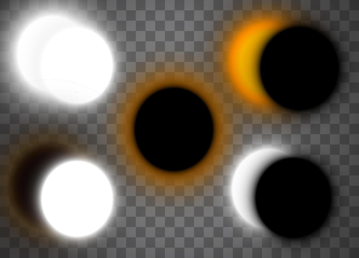 Set of lens flares. Glowing lights effects. vector