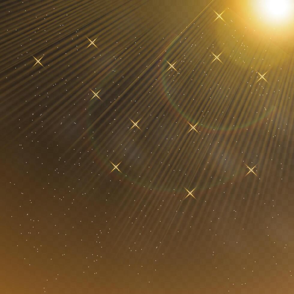 Twinkling stars with radiant Christmas dust vector