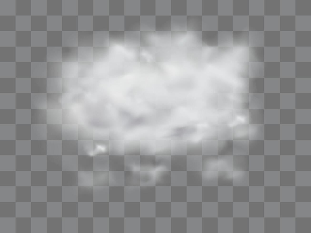 Ethereal white fog with misty cloudiness vector