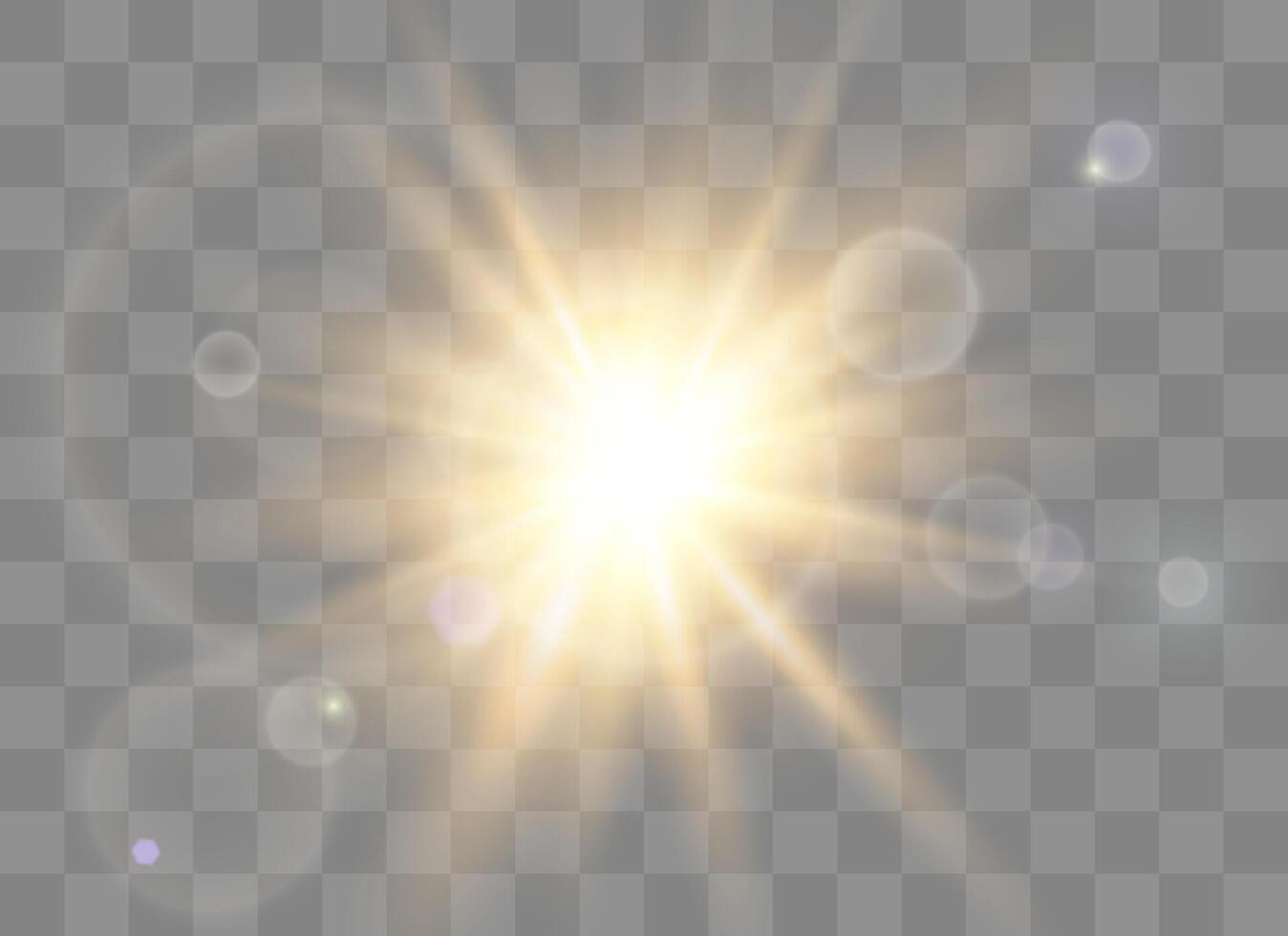 Christmas light glow effects with sparkling stars vector