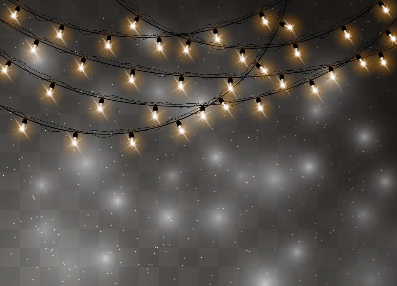 Xmas lights for cards, posters, and digital design vector