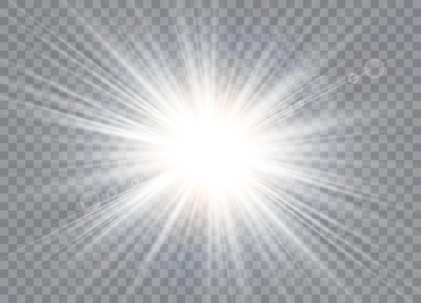 Sunburst radiance with sparkling halo vector