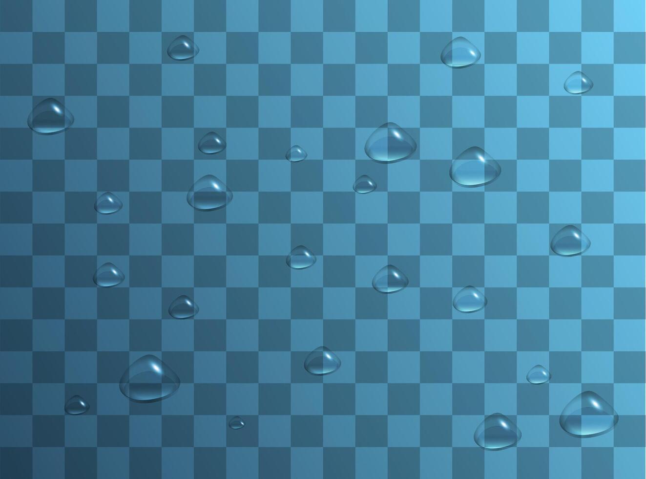 Condensation on glass with many fresh droplet. vector