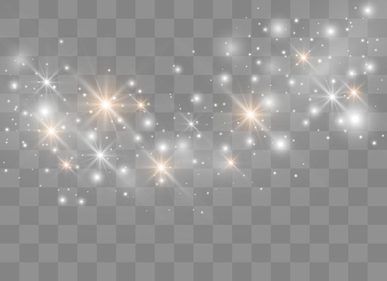 Enchanting glow effect with starlit dust vector