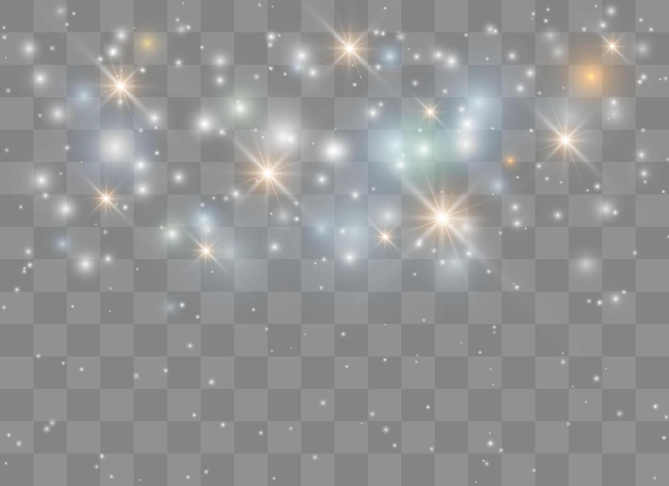 Magical star glow with sparkling dust vector