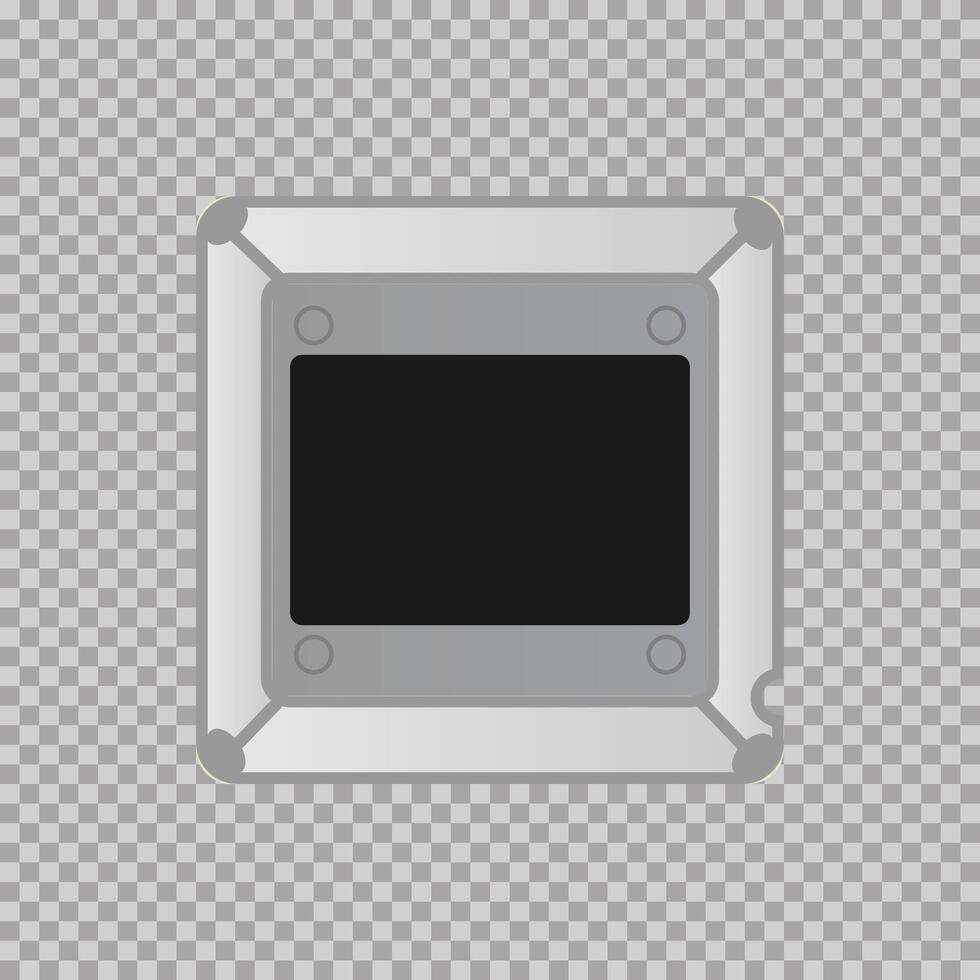 Metal frame icon. Flat illustration of metal frame icon for web design vector