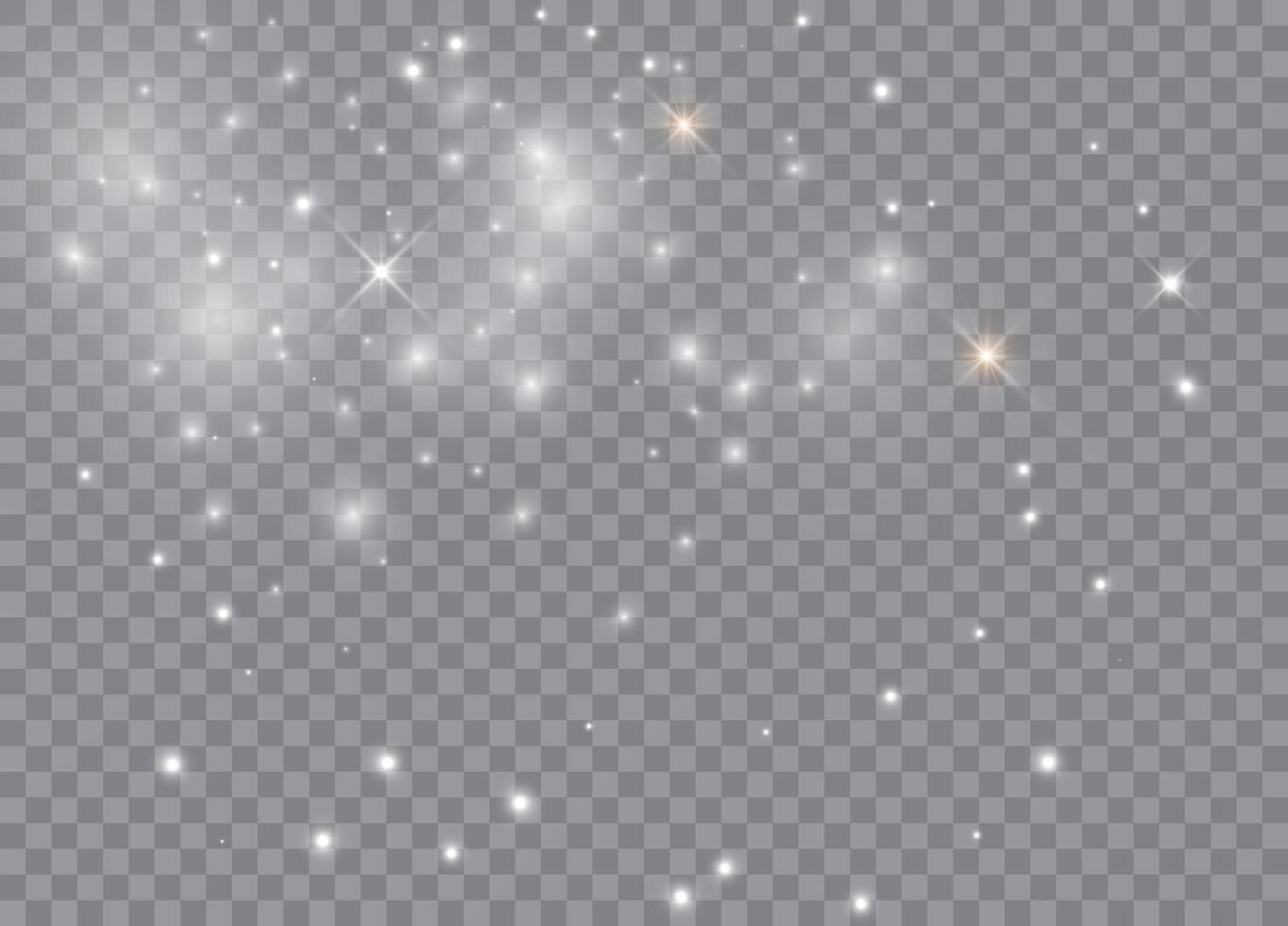 Glittering glow effect with festive stars vector