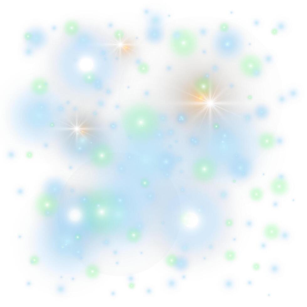 Radiant Christmas lights with glitter dust vector