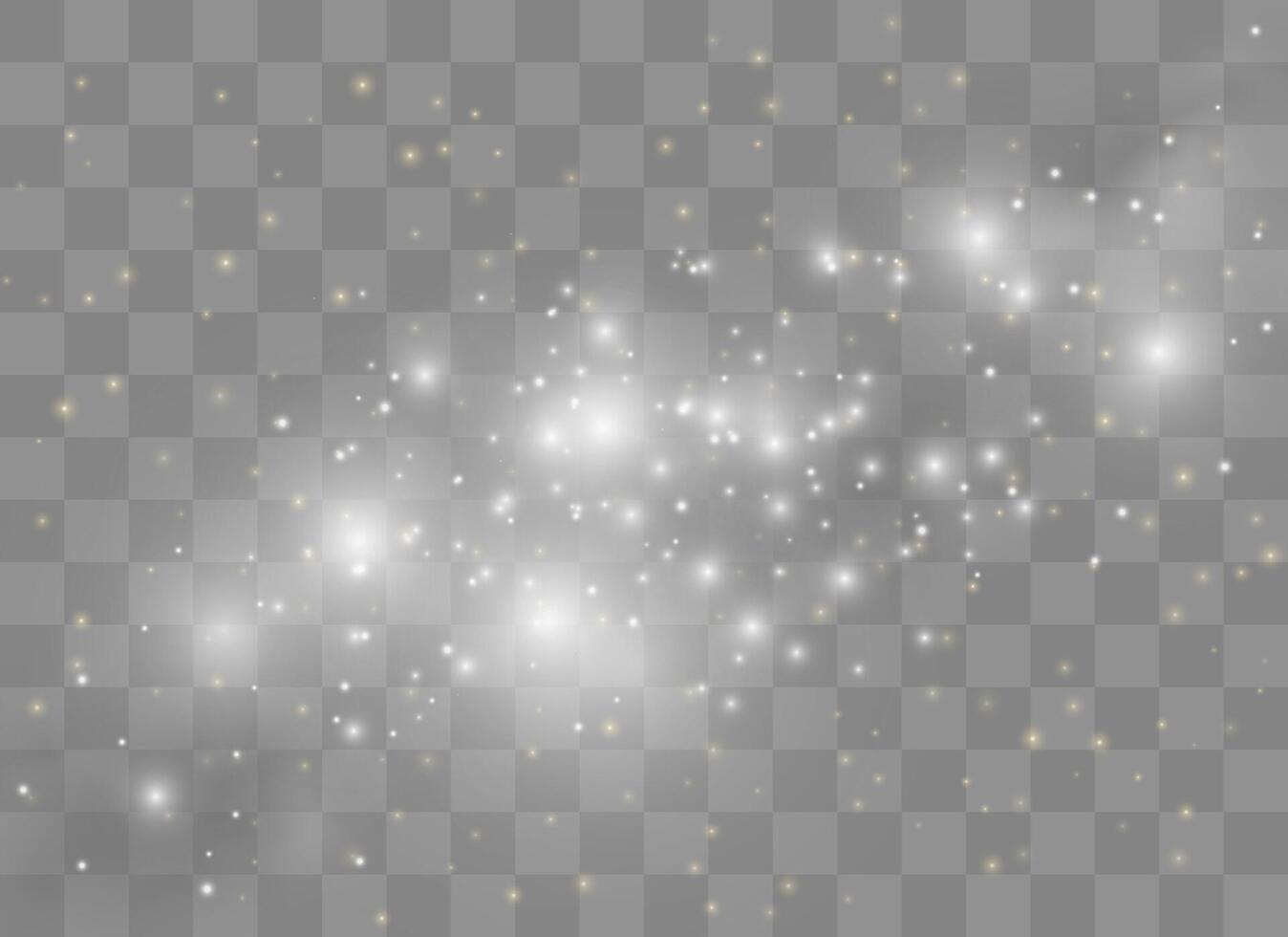 Glowing stars with festive sparkling dust patterns vector