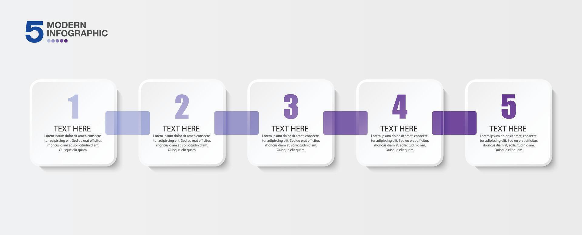 Infographic design with icons and 5 options or steps. vector