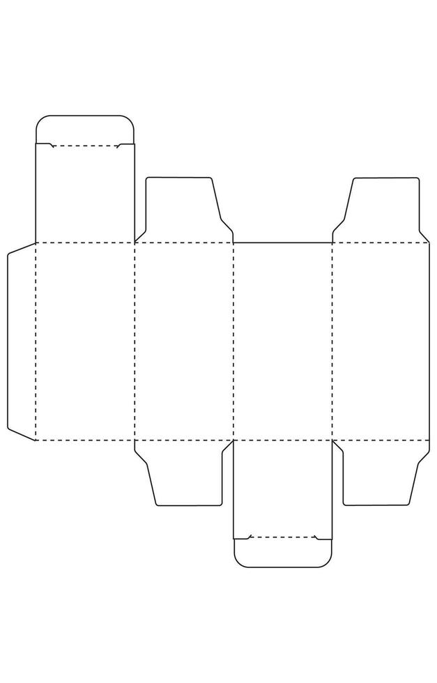 Box packaging, Printable Packaging Template vector
