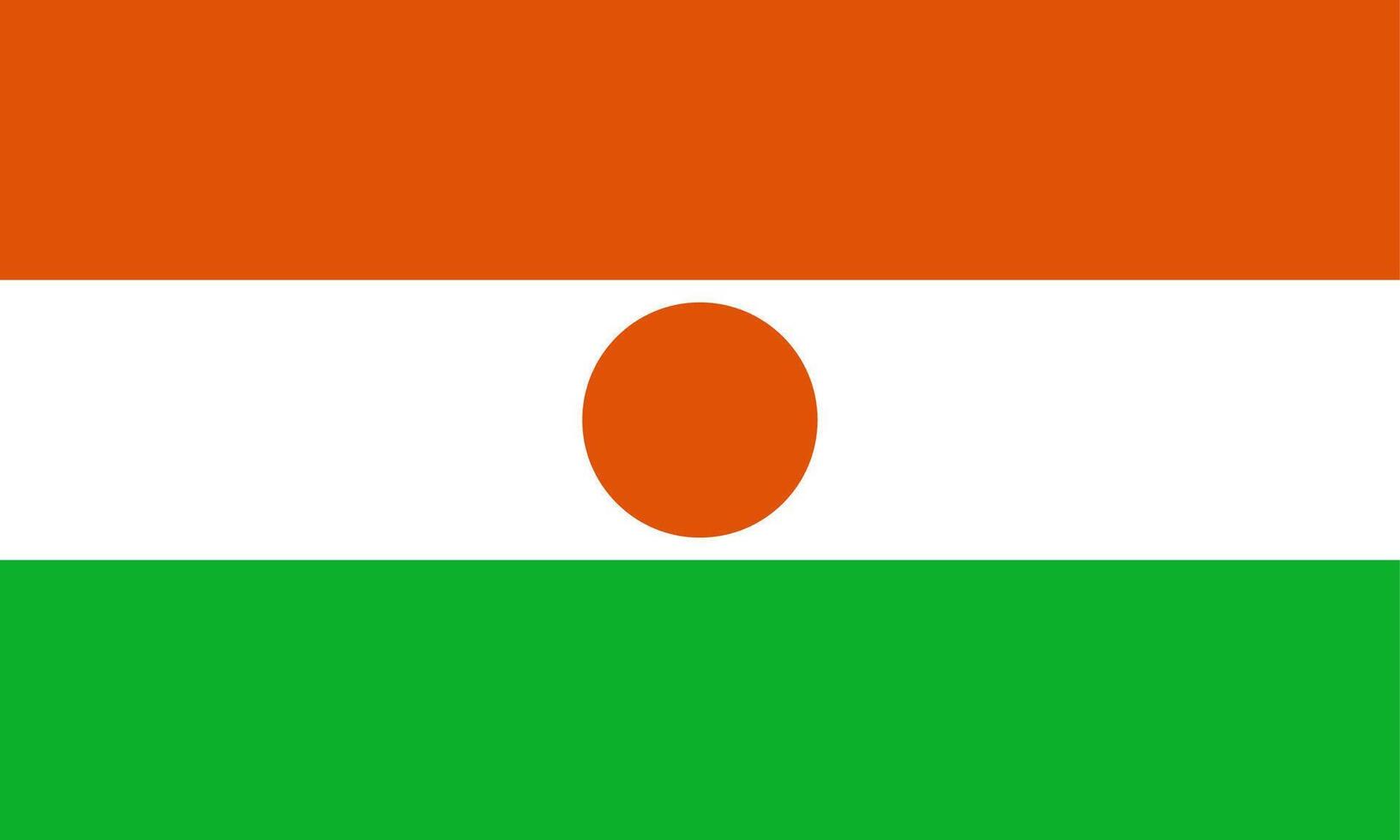Niger flag national material design vector