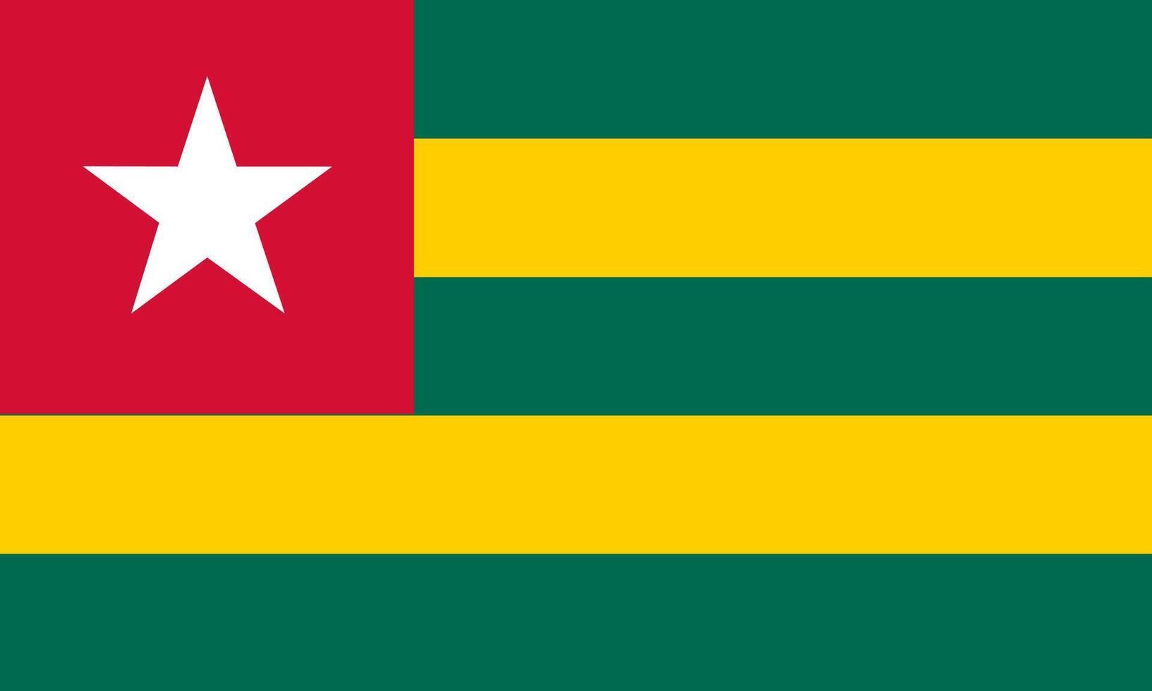 Togo flag national material design vector