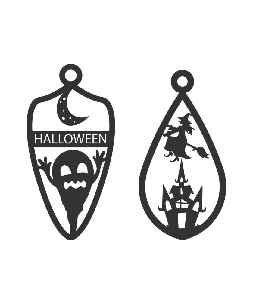 earring ornament scary vector