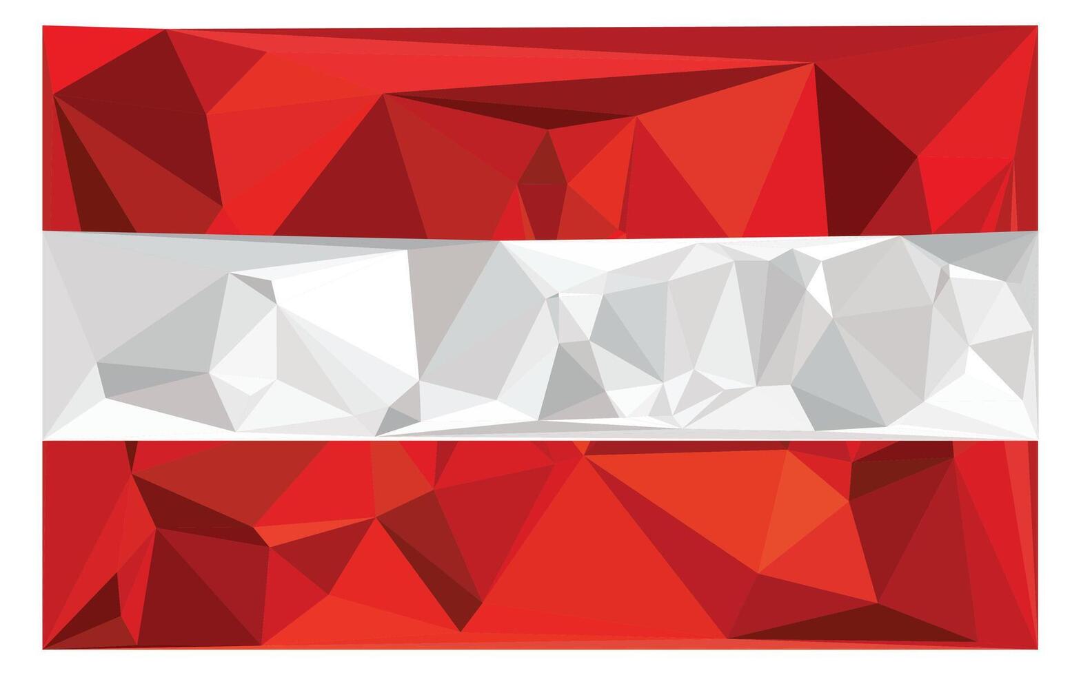Austria Flag Realistic polygonal background vector
