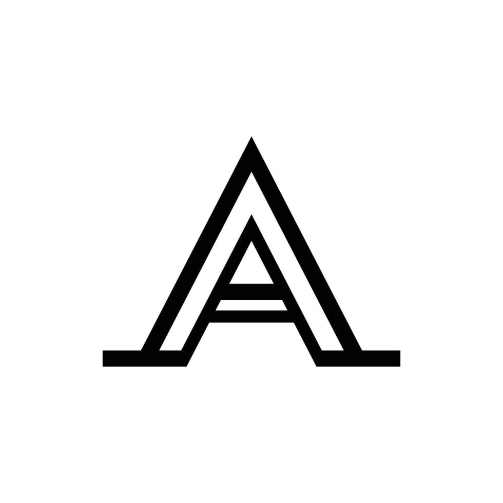 A letter logo design vector