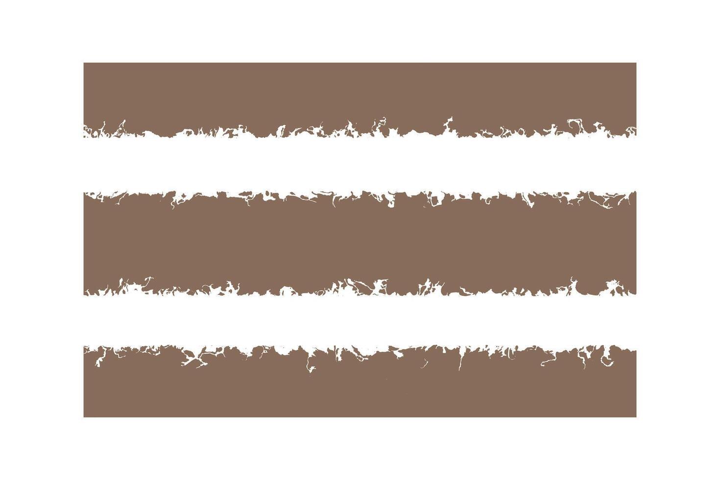 Set of grunge torn paper effect design. vector