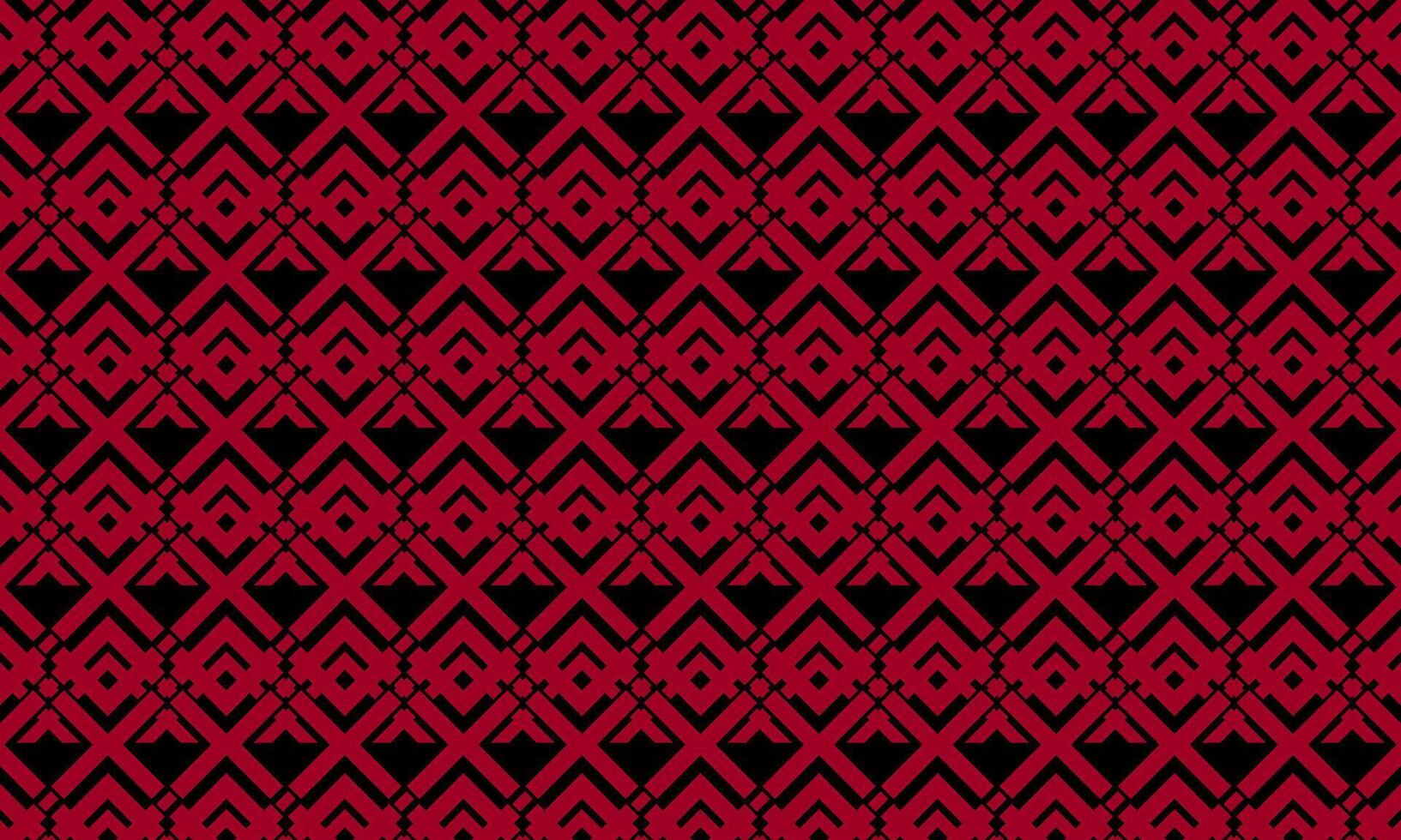 black and red abstract background with geometric and seamless pattern. geometric style - stock . vector