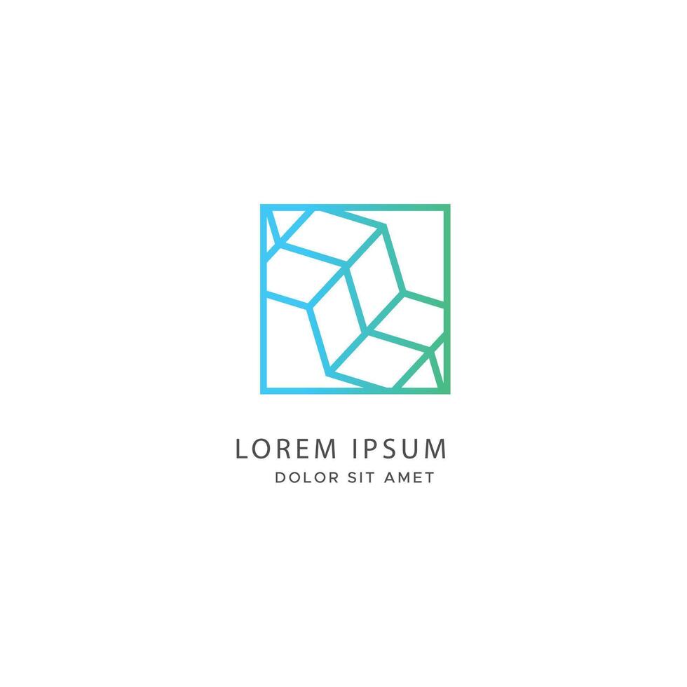 Modern Abstract logo design for branding vector