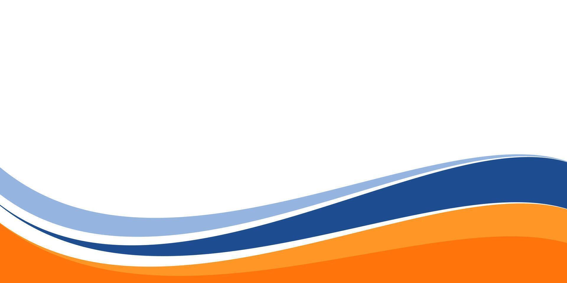 Wavy style business banner design vector