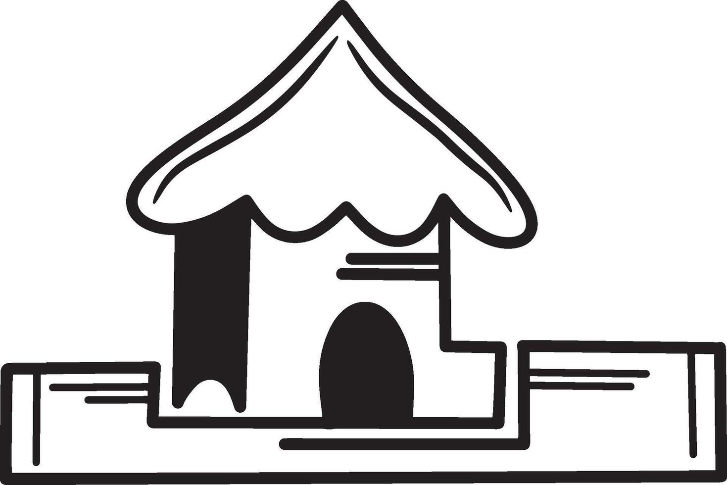 game house clip art, children's game house logo vector