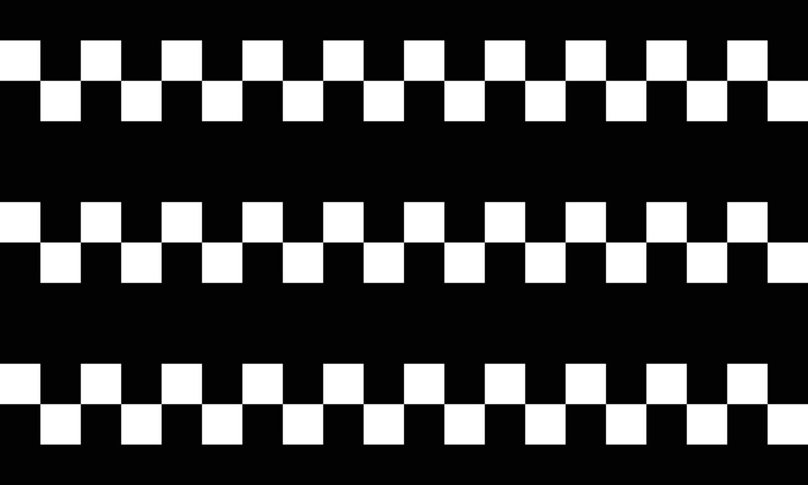 Black and white checker pattern illustration. Abstract checkered chessboard or checkerboard for game, grid with geometric square shape, race or rally flag and mosaic floor tile. vector