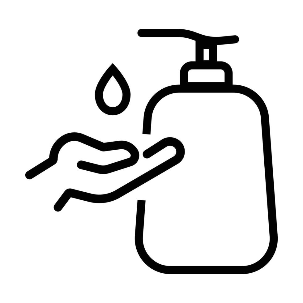 Washing hand icon on white background vector
