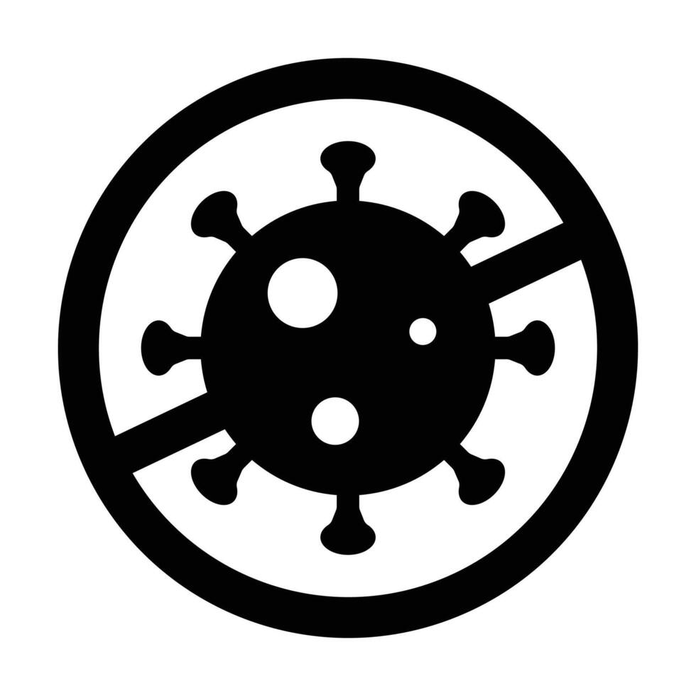 Antibacterial icon on white background vector