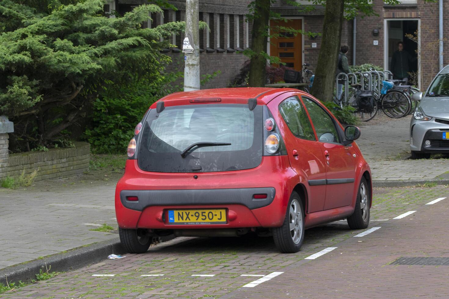 Red Citroen Car At Amsterdam The Netherlands 15-5-2023 photo