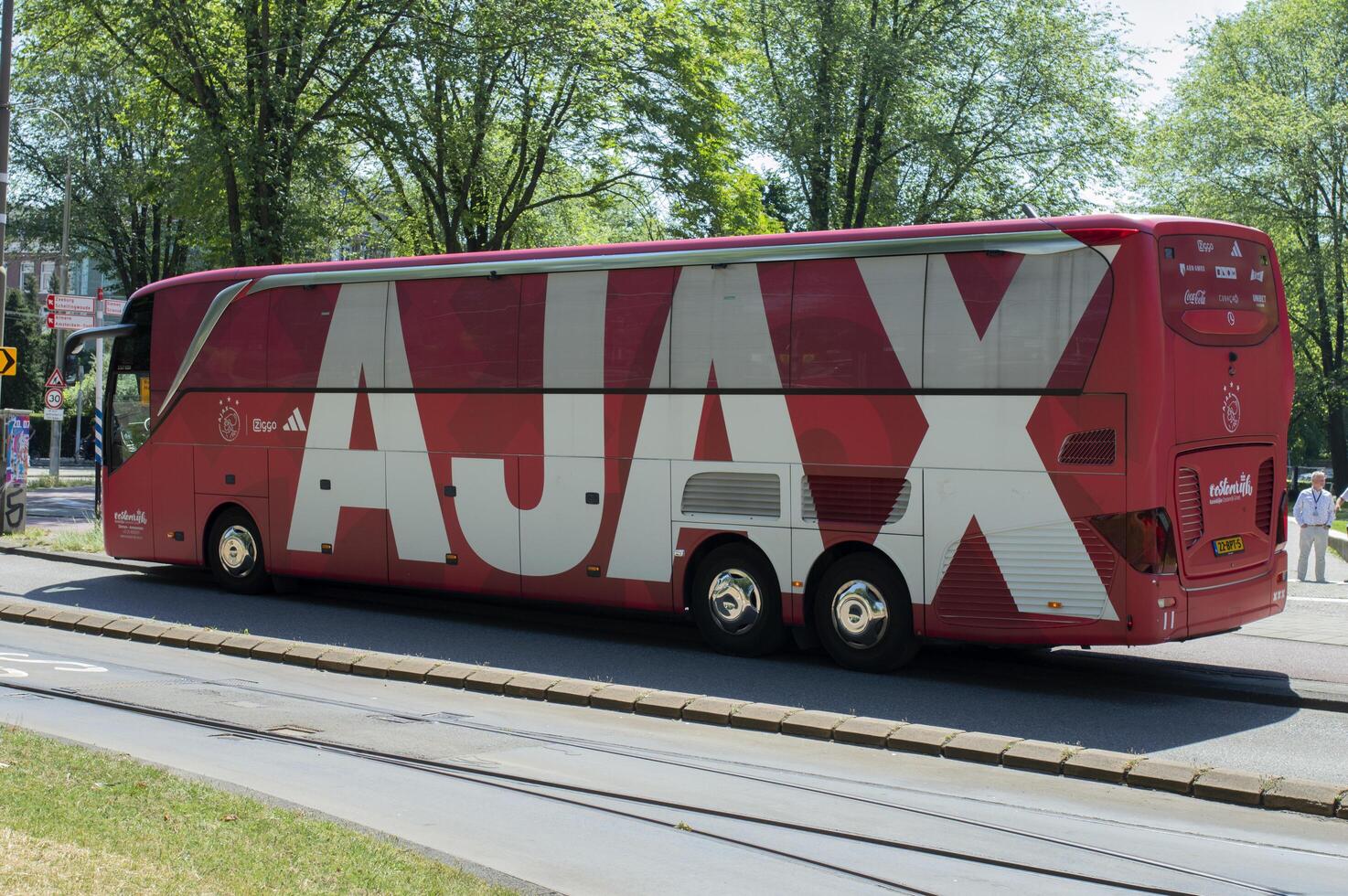 Ajax Touring Car Bus At Amsterdam The Netherlands 27-6-2024 photo