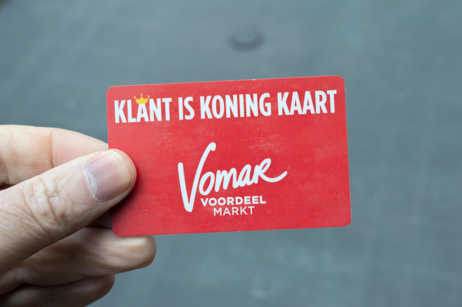 Close Up Vomar Supermarket Customer Card At Amsterdam The Netherlands 11-6-2024 photo
