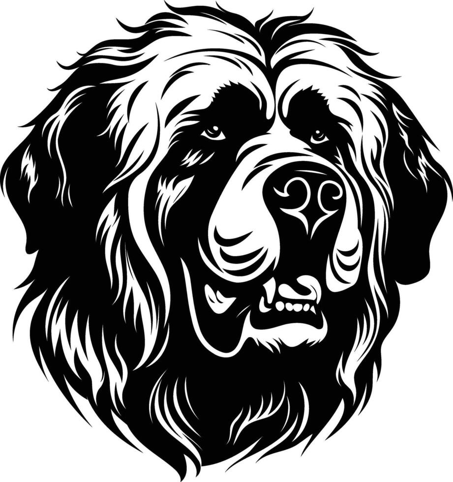 A bold, black and white illustration of a dog s head, perfect for tattoo designs, t shirt prints, and branding vector