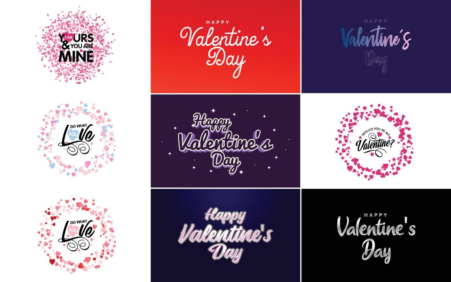 Love word art design with a heart shaped gradient background vector