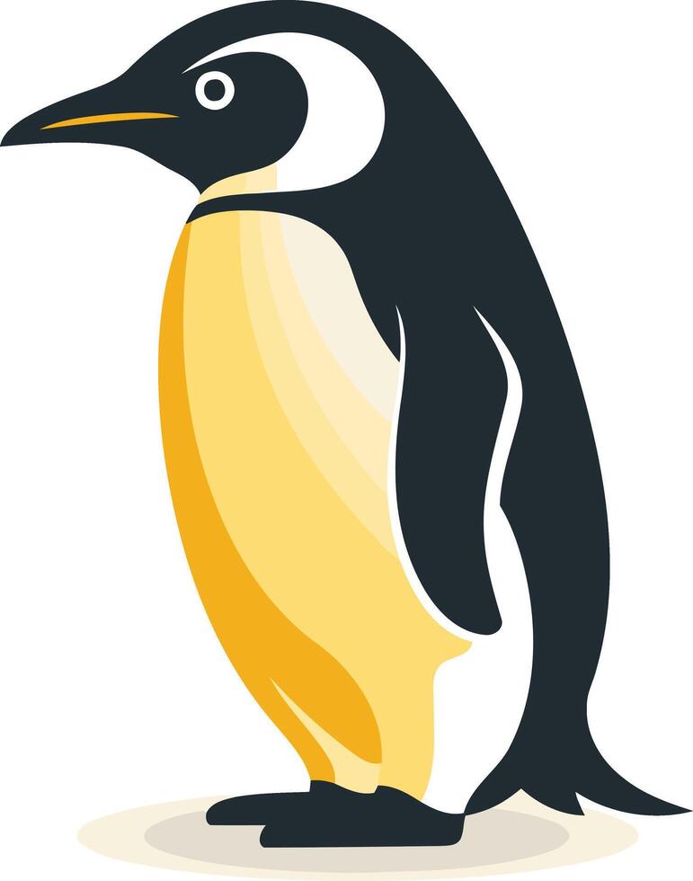 Cute cartoon penguin illustration, perfect for children s books, branding, and educational materials vector