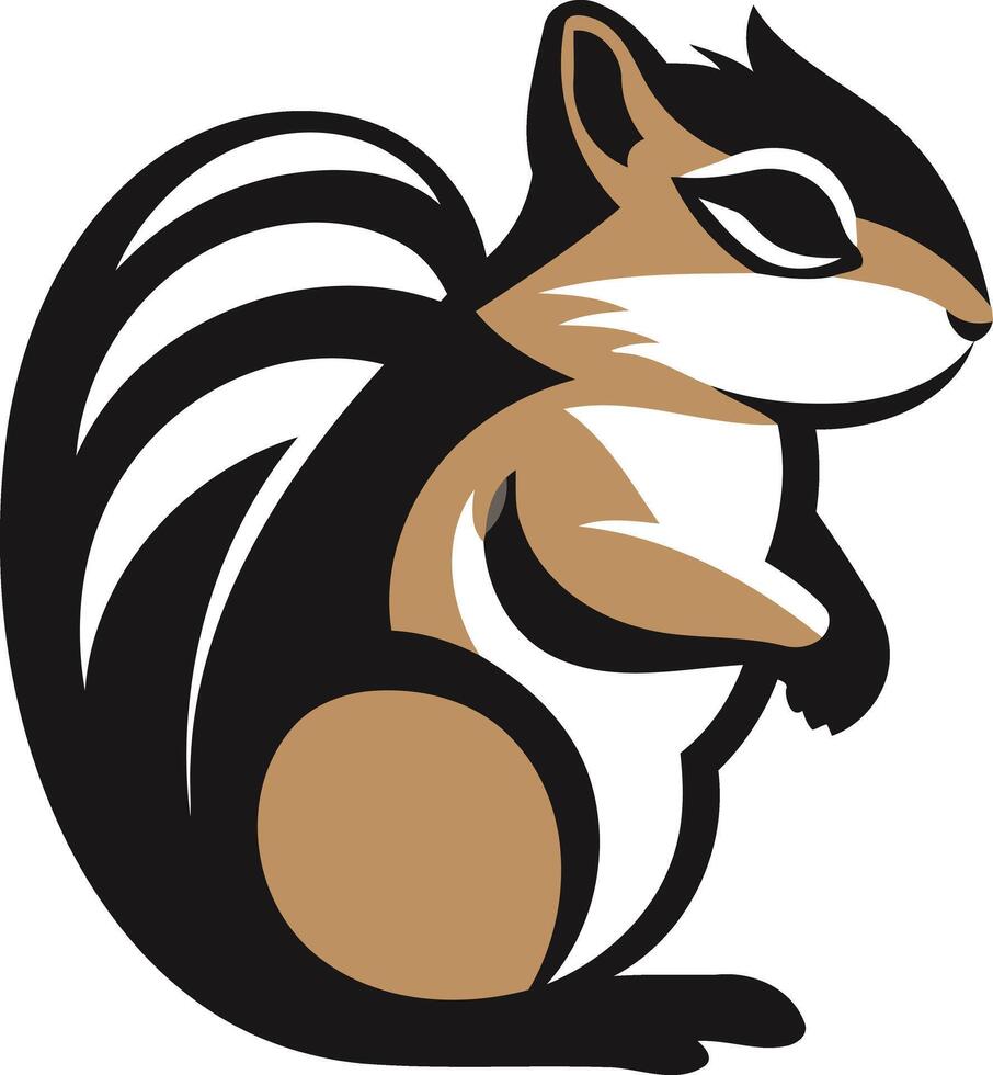 Cute and friendly cartoon squirrel illustration, perfect for children s books, branding, or social media vector