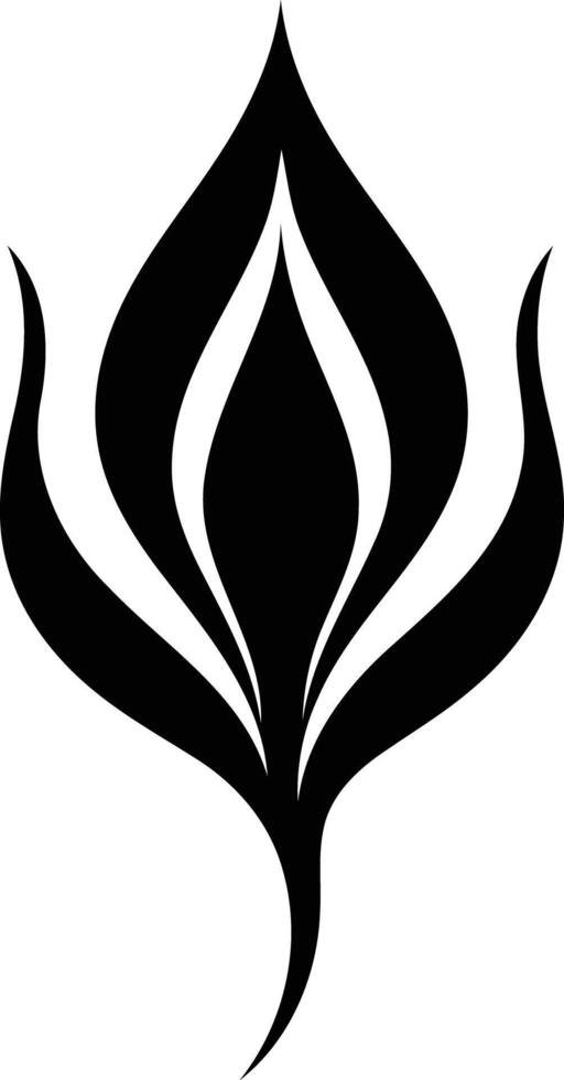 Elegant and stylized floral design with a minimalist aesthetic vector