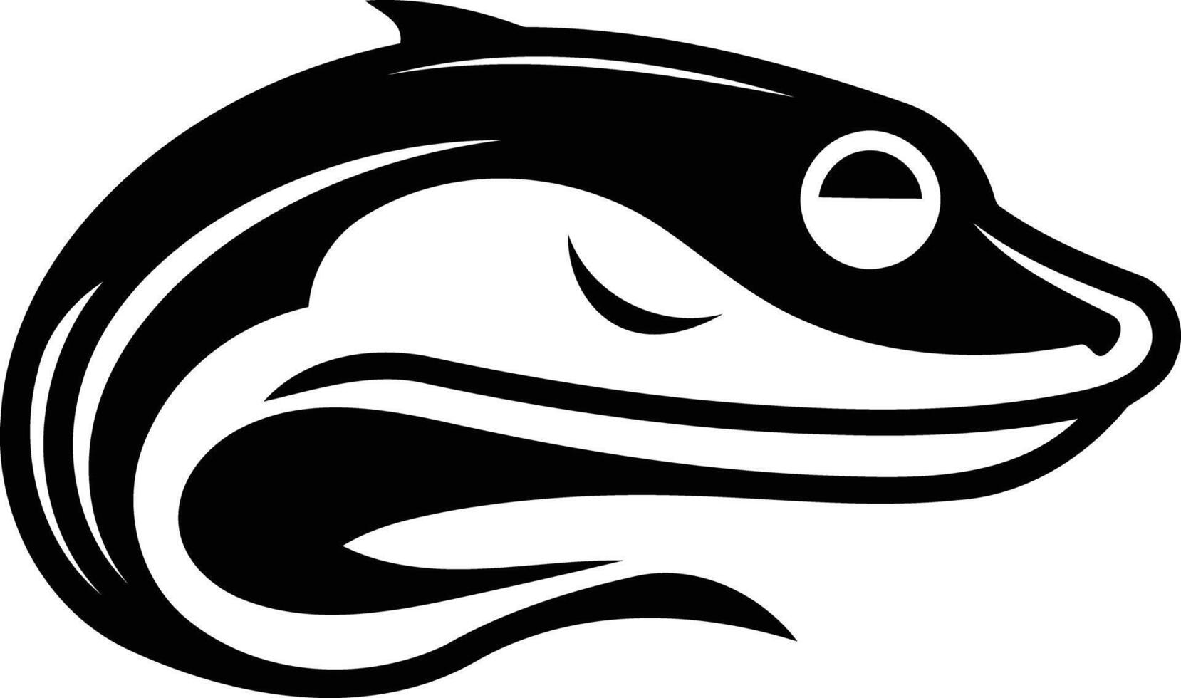 Stylized black and white illustration of a gecko head with tribal detailing, perfect for creating a bold and powerful logo vector