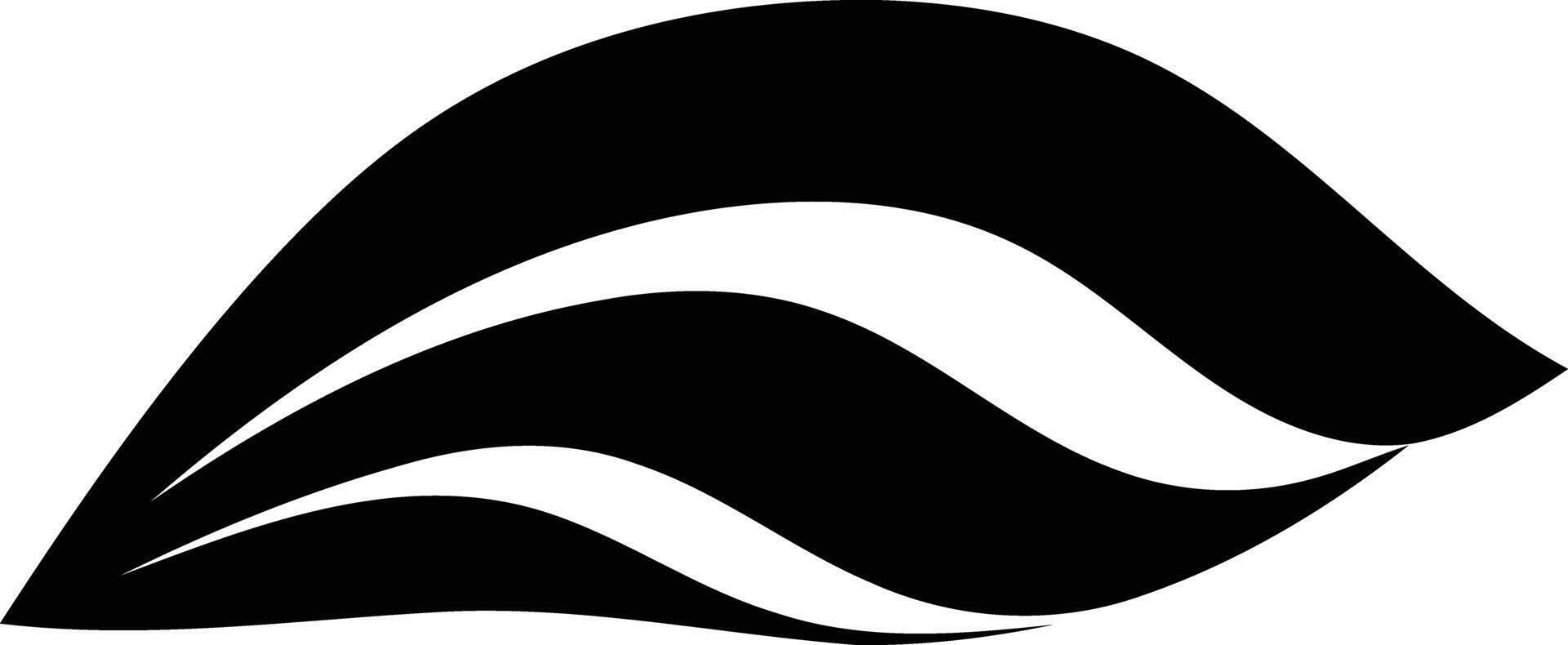 Abstract black and white logo design, perfect for use as a brand symbol or graphic element vector