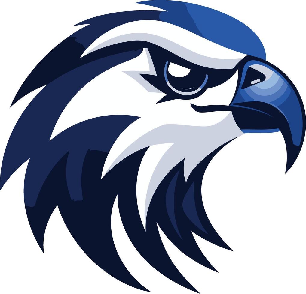 A powerful and bold eagle head logo, perfect for sports teams, businesses, and organizations seeking a strong and commanding visual identity vector