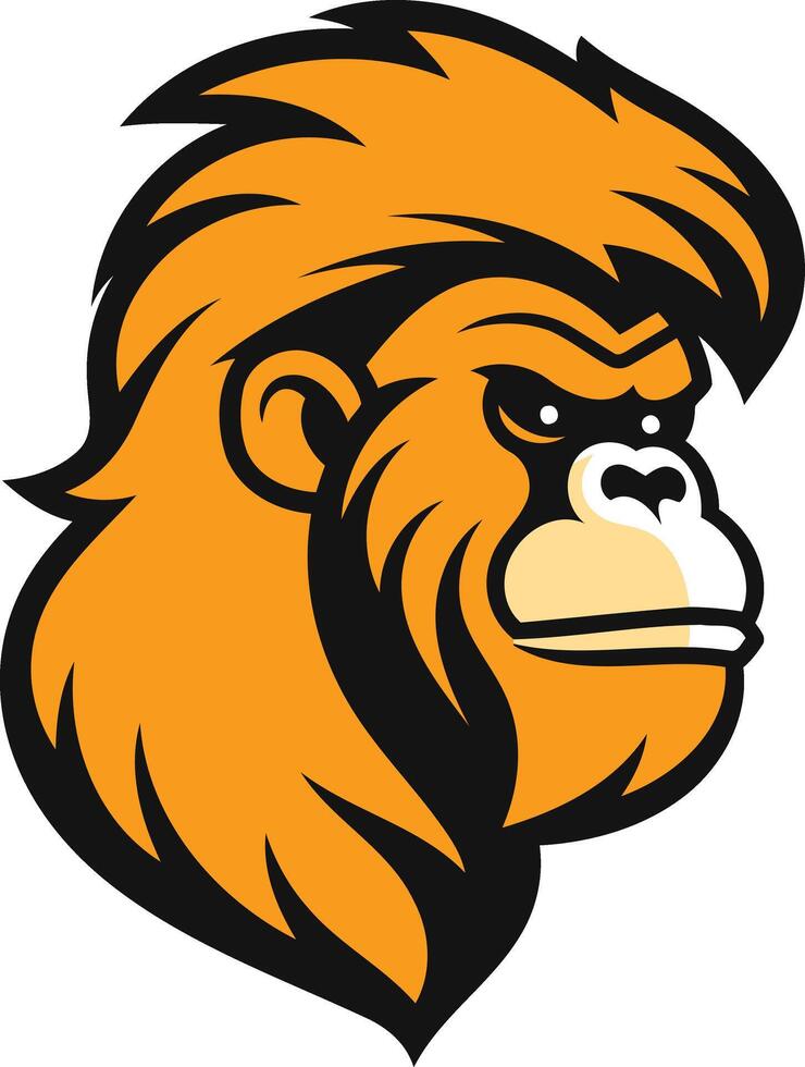 Powerful and fierce, this cartoon gorilla mascot is perfect for a sports team, brand, or product needing a strong identity vector