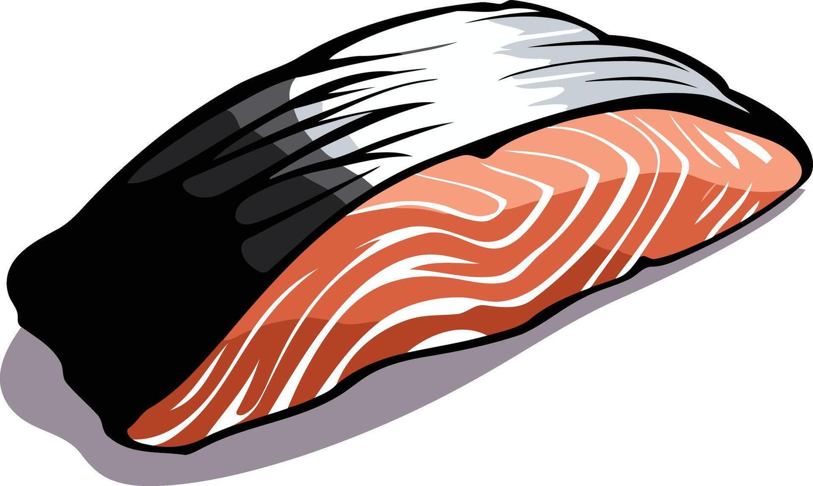 Fresh Salmon Fillet Illustration vector