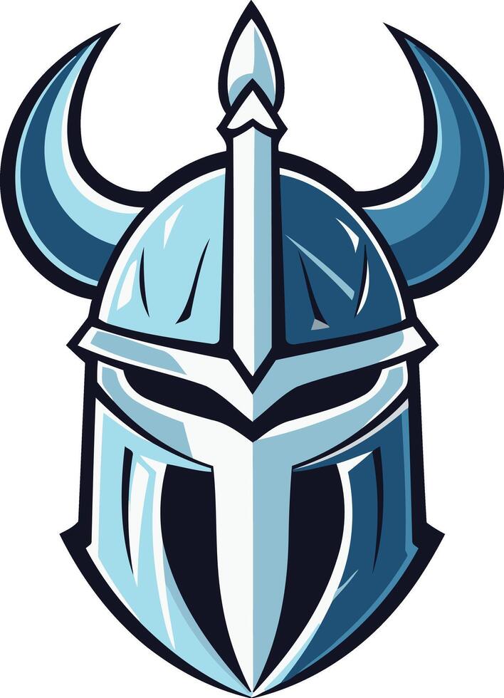 A powerful and iconic viking helmet logo, perfect for branding a gaming team, esports tournament, or any project requiring a strong and bold visual vector