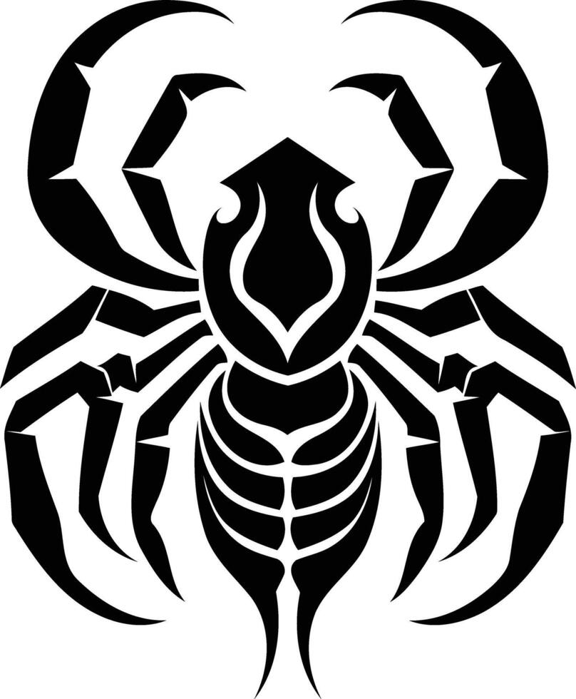Bold tribal spider tattoo design vector