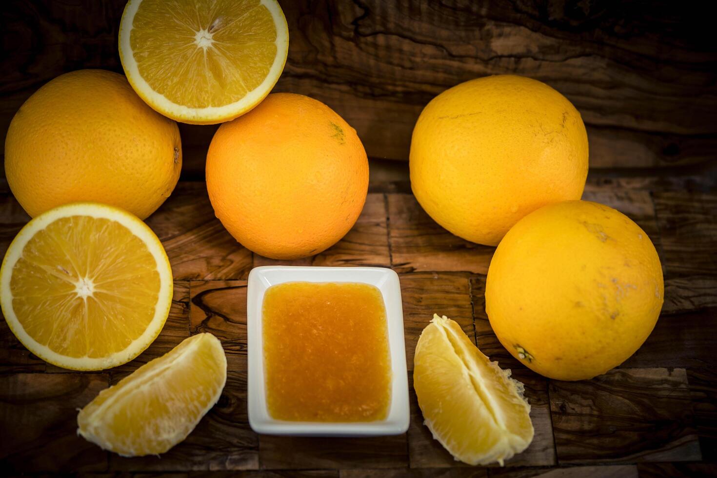Fruit jelly or fruit jam for breakfast photo