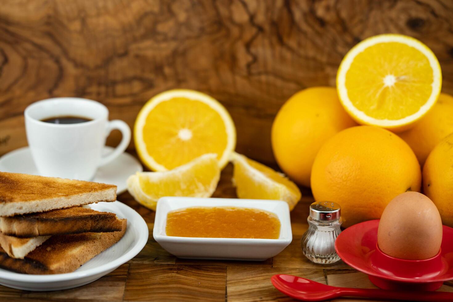 Fruit jelly or fruit jam for breakfast photo