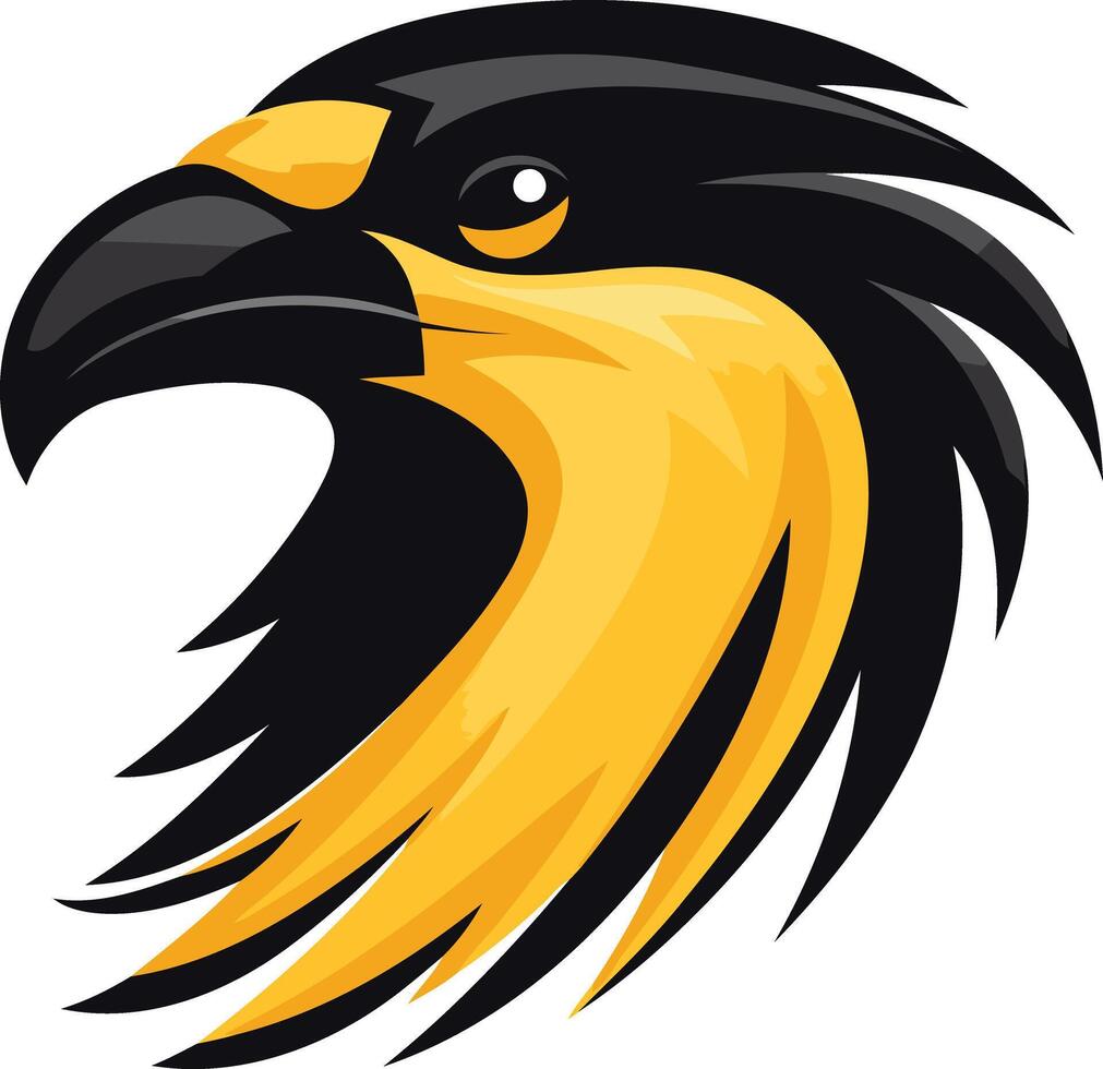Powerful Eagle Head Logo Design vector