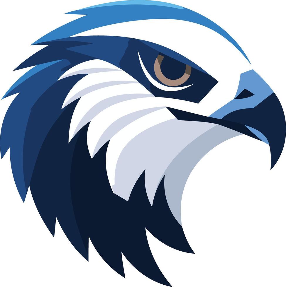Bold and modern hawk logo design vector